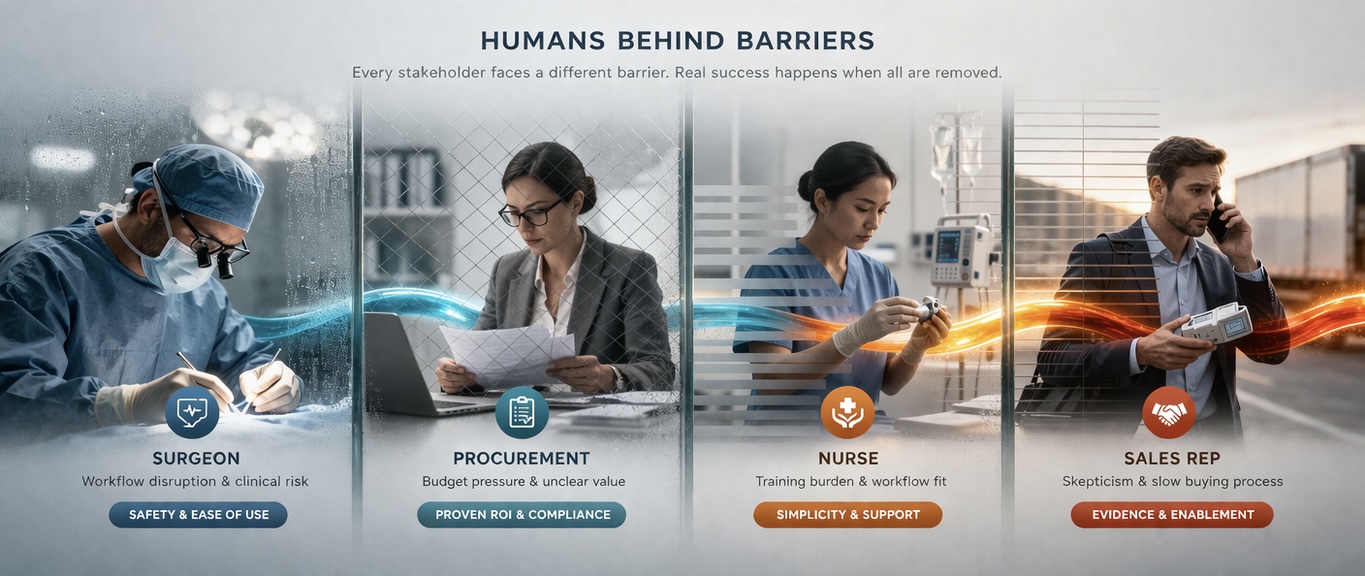 Every stakeholder faces a different barrier